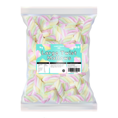 Candycrave Large Twist Marshmallows 1kg