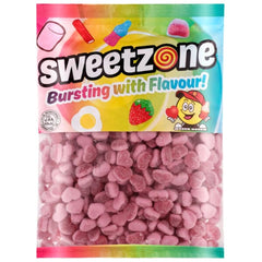 Sweetzone Fizzy Strawberry Hearts 1kg